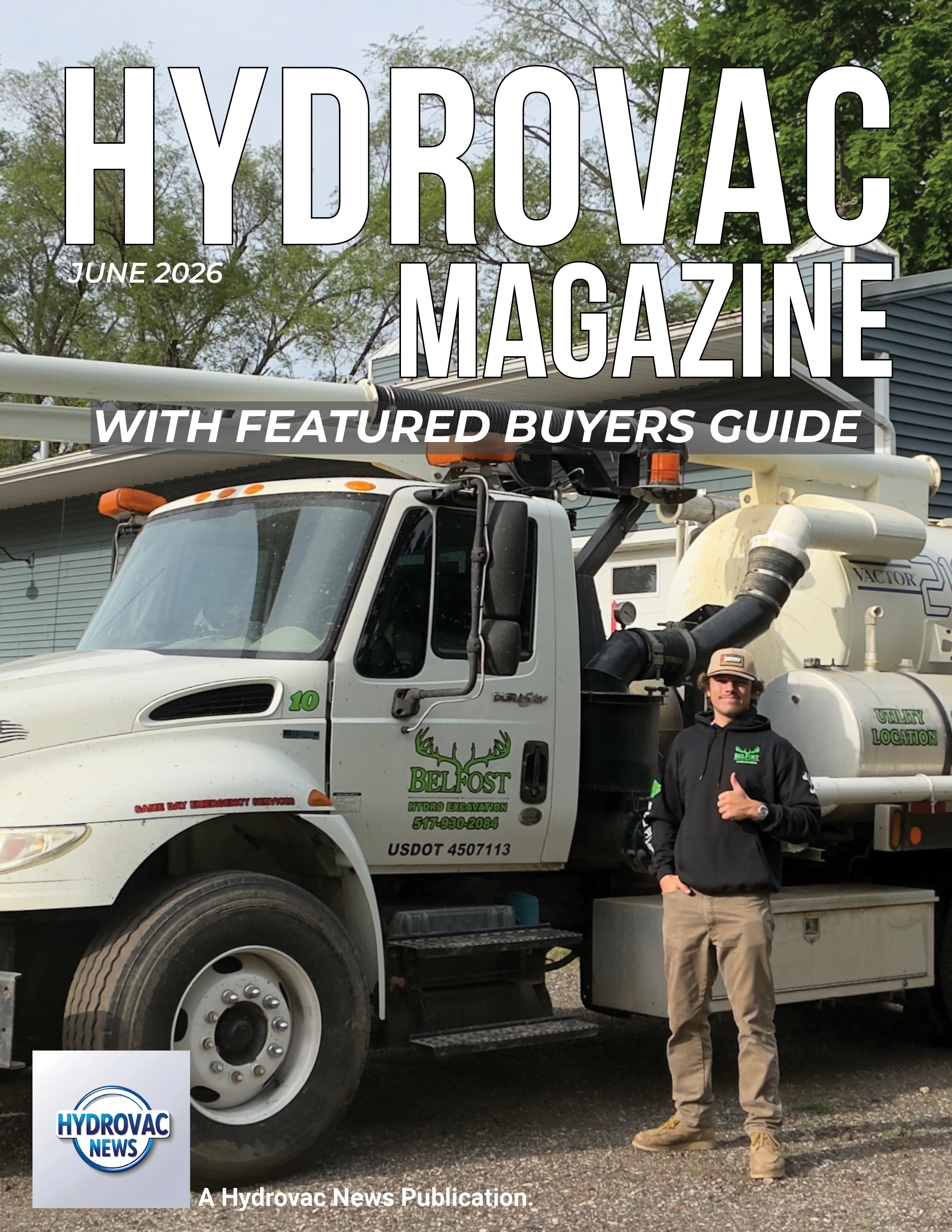 Hydrovac News Magazine cover — June 2026 Issue